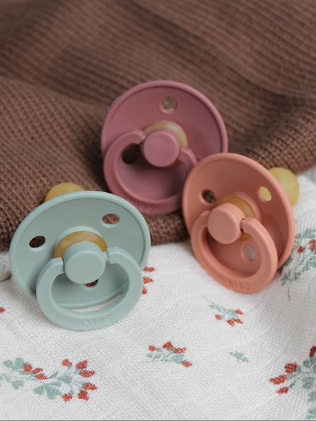 Pack of 2 Dummies, BIBS Colour, Size 1 from 0 to 6 mo. Black/White+blush+Ivory/Blush+Light Green+Light Pink+Red/Multi+sage green 