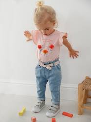 Jeans with Fabric Belt, for Babies