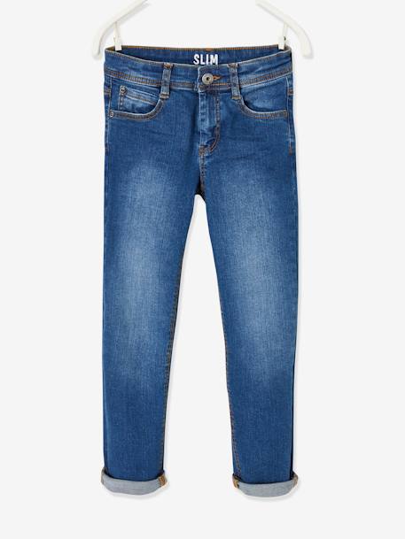 NARROW Hip, MorphologiK Slim Leg Waterless Jeans, for Boys Dark Blue+Dark Grey+Denim Blue+double stone 