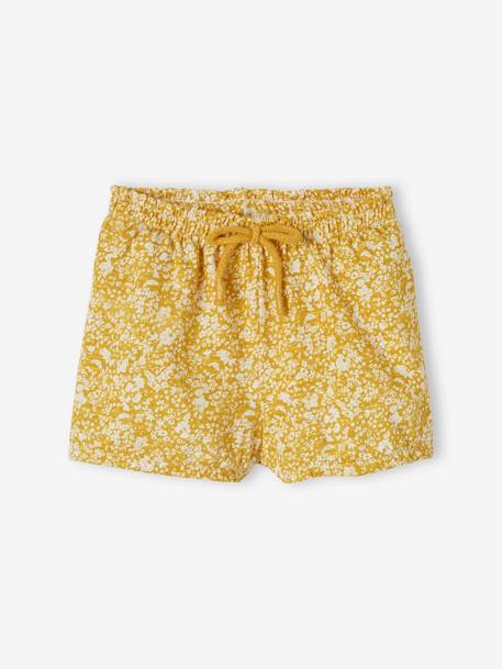 Jersey Knit Shorts, for Baby Girls Dark Blue/Print+sage green+White/Print+YELLOW MEDIUM ALL OVER PRINTED 