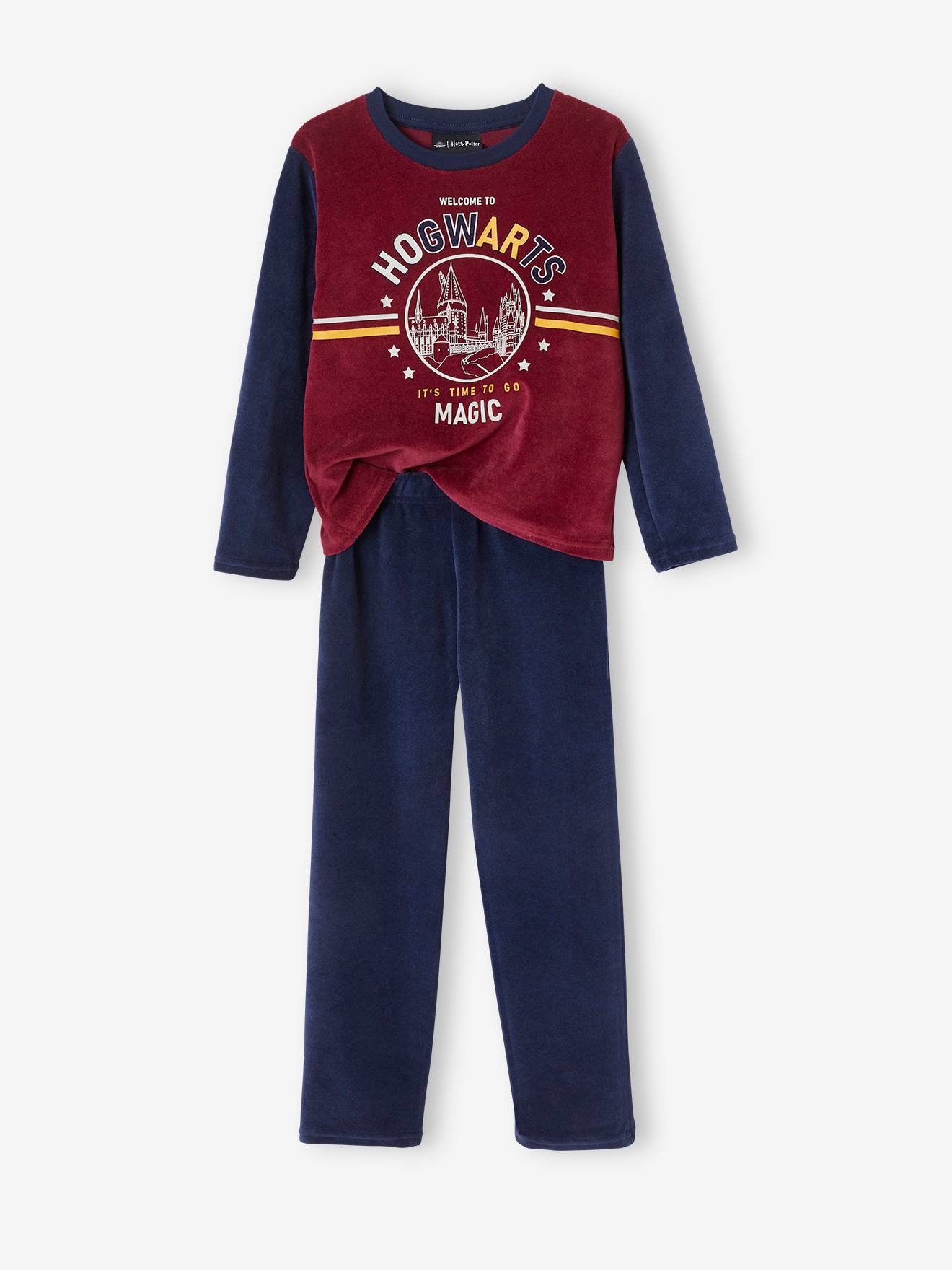 Harry Potter(r) Pyjamas in Velour for Boys blue dark solid with design