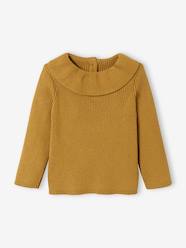 Baby-Jumpers, Cardigans & Sweaters-Jumpers-Jumper with Wide Neck for Babies