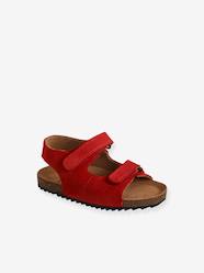 Shoes-Baby Footwear-Leather Sandals with Touch-Fasteners, for Baby Boys