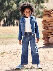 Flared Jeans Fancy Flap-Opening Effect for Girls