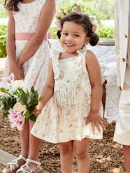 Floral Dress in Cotton Gauze for Babies