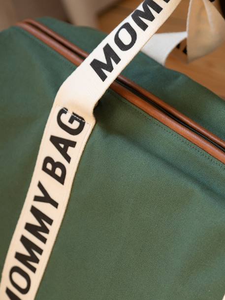 Changing bag, Mommy Bag by CHILDHOME ecru+green+terracotta 
