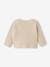 Wrap-Over Cardigan in Wool & Cotton for Babies marl beige+rosy+white 