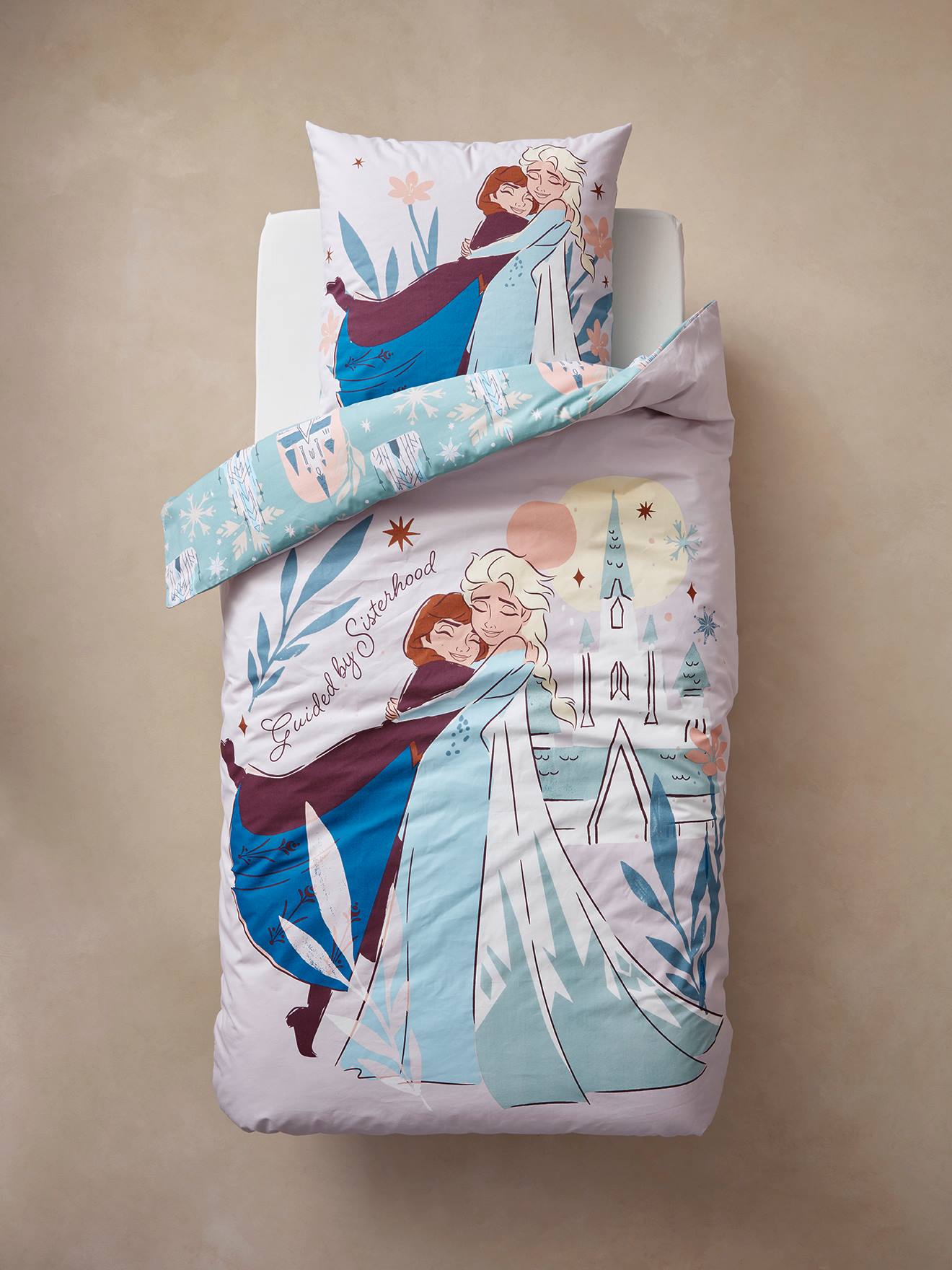 Duvet Cover & Pillowcase Set for Children, Frozen by Disney(r) ecru