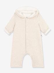 Baby-Quilted Jumpsuit with Hood in Cotton for Babies, PETIT BATEAU