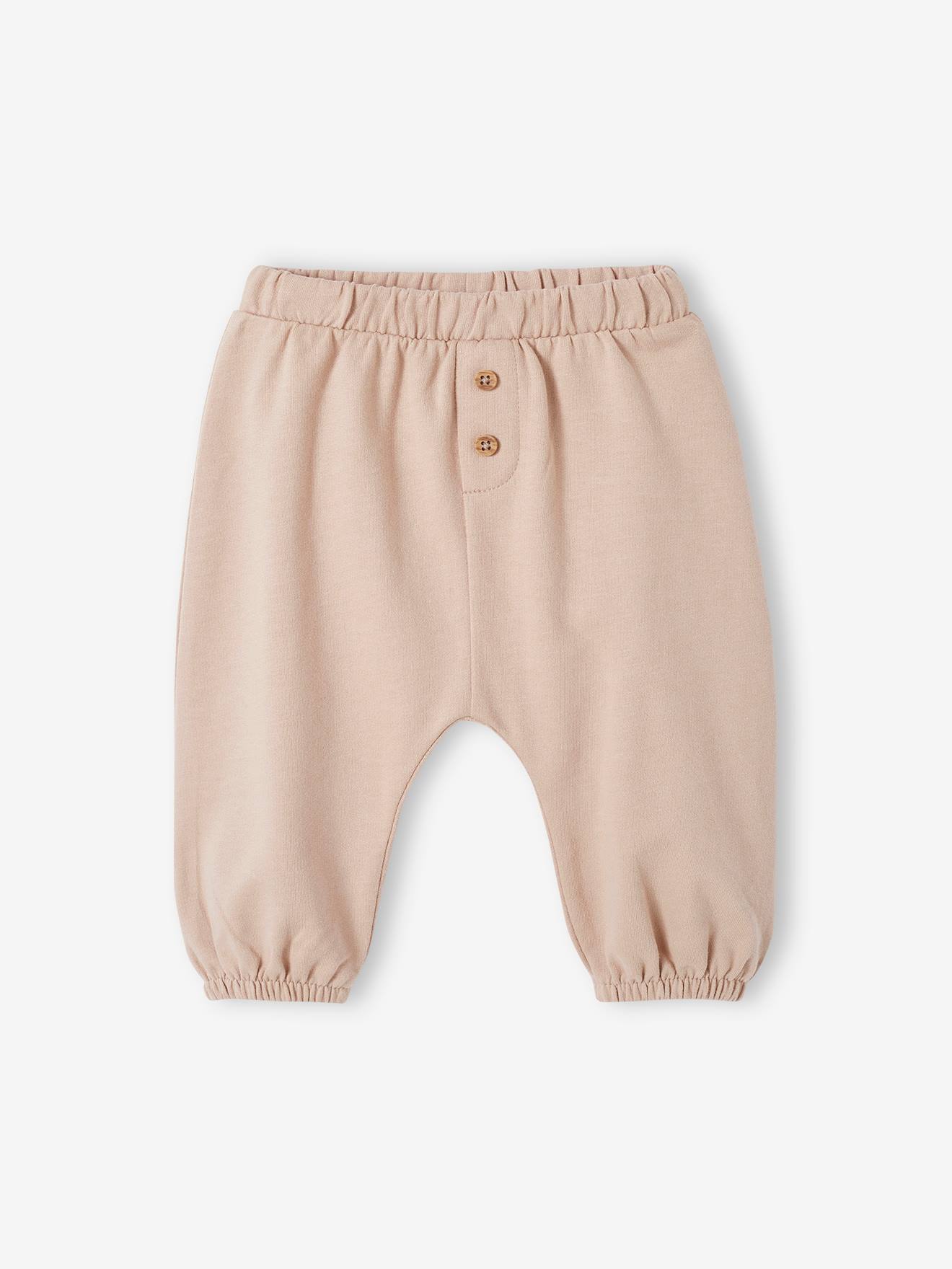 Fleece Trousers for Newborn Babies beige