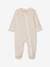 Pack of 3 BASICS Jersey Knit Sleepsuits with Zip Fastening, for Babies cappuccino+chambray blue 