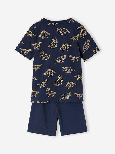 Pack of 2 Dinosaur Pyjamas for Boys navy blue 