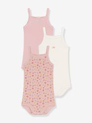 Baby-Pack of 3 Strappy Bodysuits by PETIT BATEAU