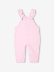 Baby-Dungarees & All-in-ones-Twill Dungarees with Ruffles, for Babies