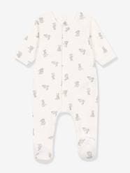 Baby-Rabbits Sleepsuit in Tubique for Babies, by Petit Bateau
