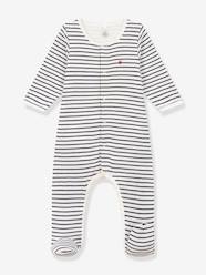 Baby-Striped Cotton Bodyjamas for Babies, by Petit Bateau