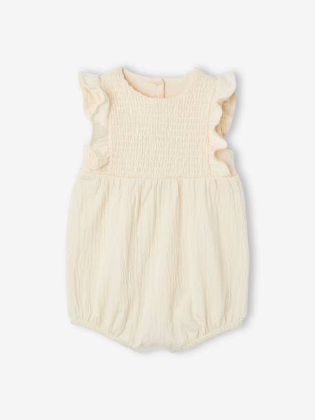Sleeveless Jumpsuit for Babies Grey+rose+vanilla 