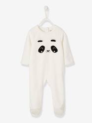Baby-Pyjamas-Velour Sleepsuit for Babies, Press Studs on the Back