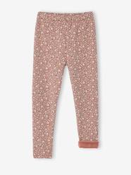 Girls-Leggings-Leggings Lined in Polar Fleece for Girls