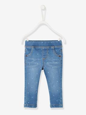 Treggings in Printed Denim