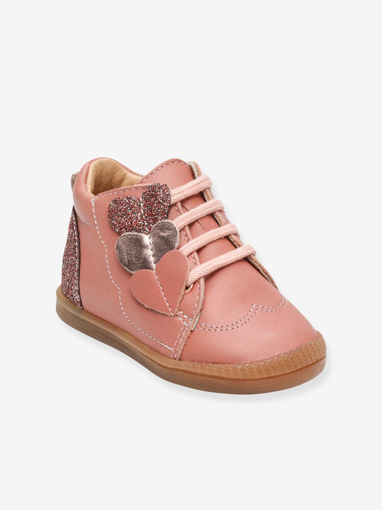 baby pink ankle boots