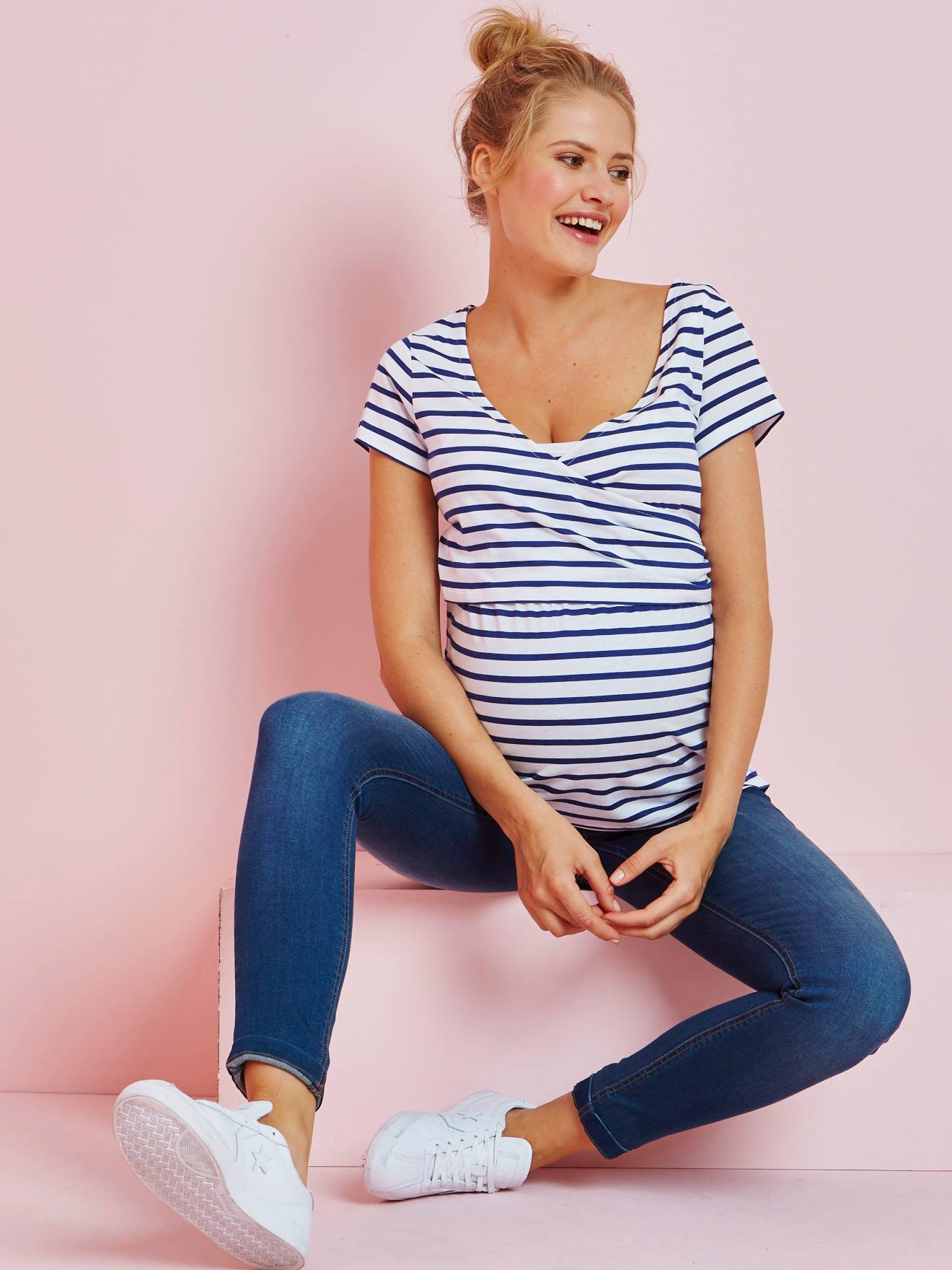 crossover nursing top