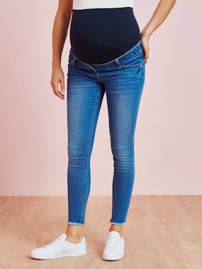 7 8 Maternity Slim Fit Jeans with Tears light denim