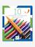 10 Classic Felt-Tip Brushes, by DJECO BLUE MEDIUM SOLID 