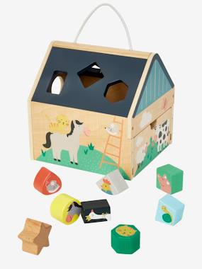 House with Wooden Shapes - FSC Certified wood multi