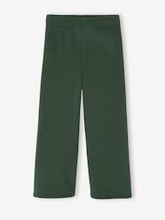 Girls' wide leggings lined with fleece knit
