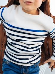 Boys-Cardigans, Jumpers & Sweatshirts-Jumpers-Sailor-Style Striped Jumper for Boys, Oeko-Tex®