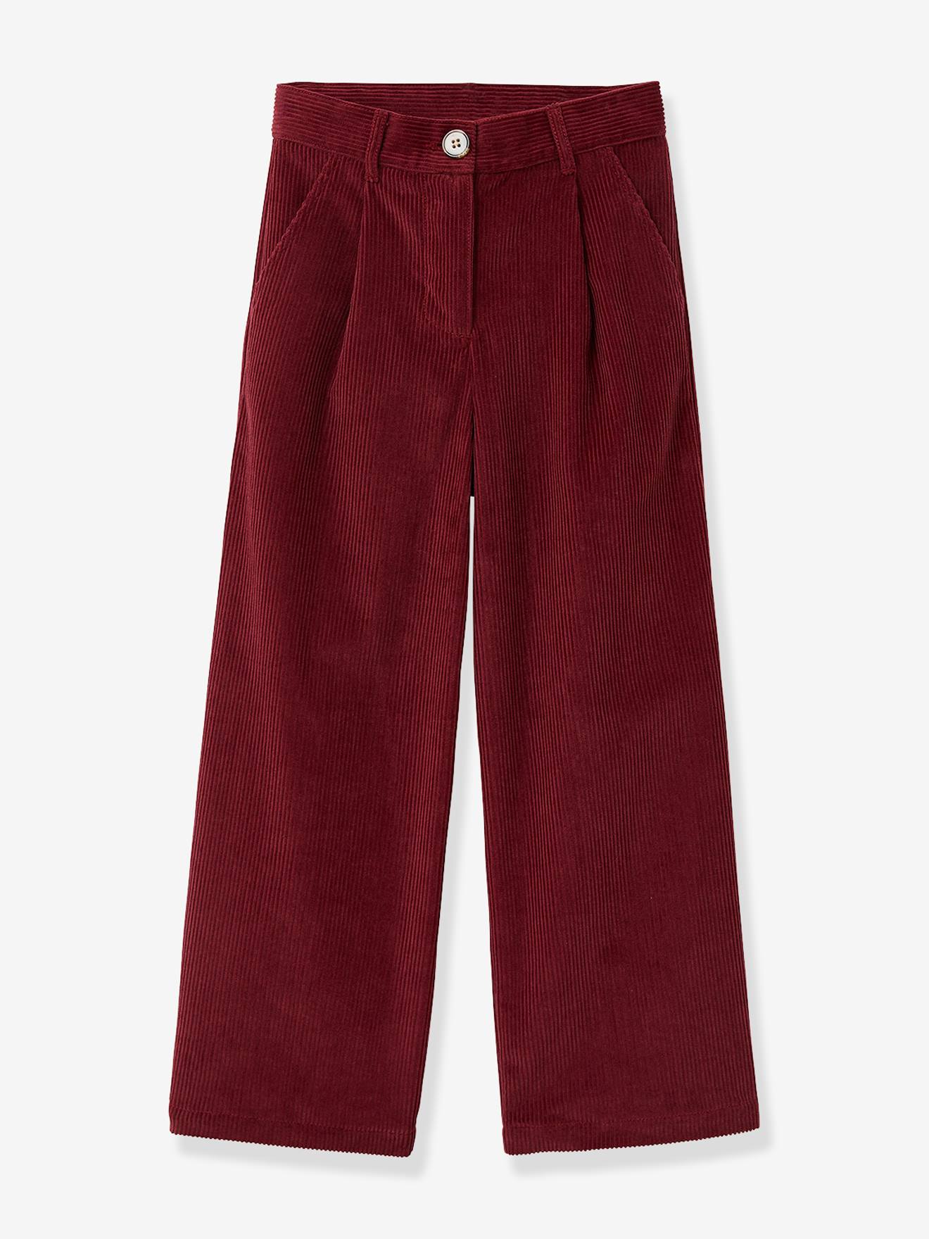 CYRILLUS wide-leg trousers raspberry