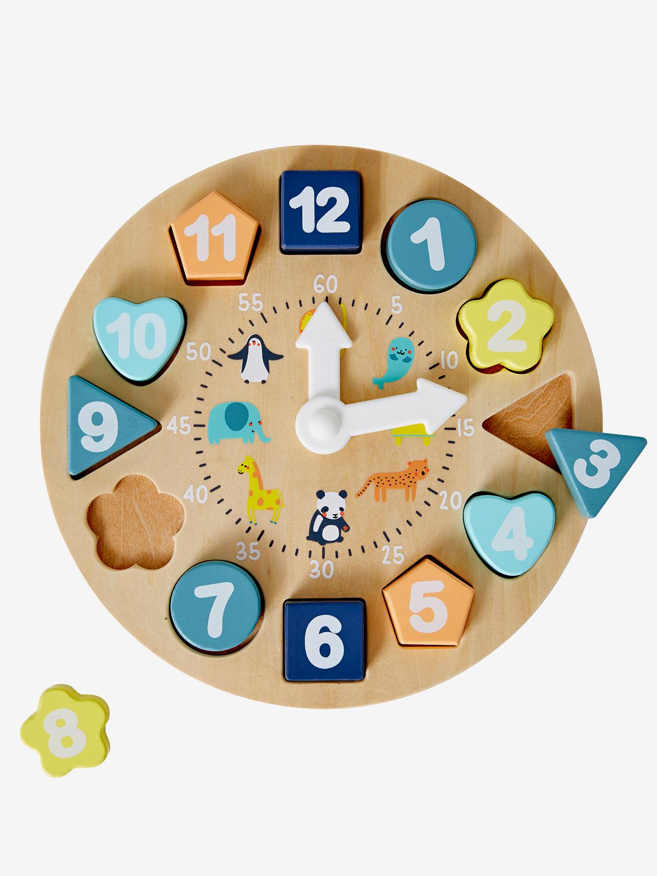 Wooden Educational Clock - FSC® Certified wood multi
