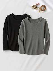 Pack of 2 Ribbed Knit T-Shirts for Maternity by ENVIE DE FRAISE