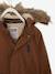 Plush-Lined Parka for Boys Brown 
