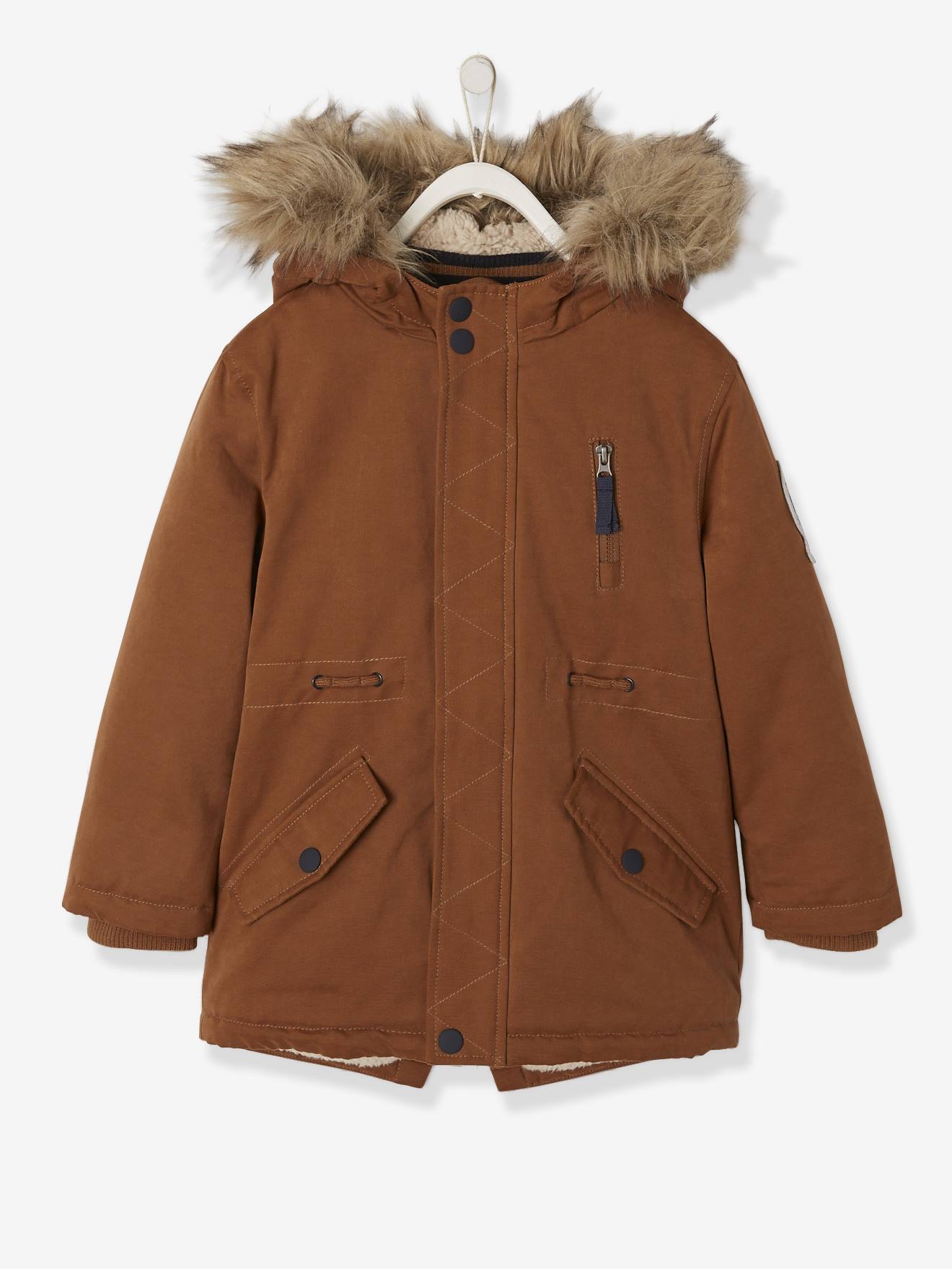 brown parka