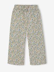 Girls-Leggings-Wide-Leg Leggings with Honeycomb Effect for Girls