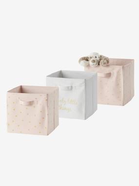 Set of 3 Storage Boxes Lovely light print