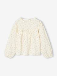 -Printed Cotton Gauze T-Shirt for Girls