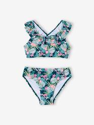 Girls-Floral Print Bikini