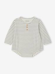 Striped baby boy bodysuit