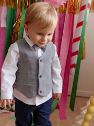 Boys' shirt, bow tie and cardigan set