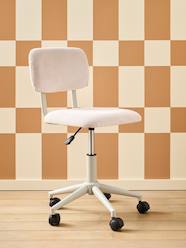 Bedroom Furniture & Storage-Furniture-Velour Desk Chair with Castors for Children
