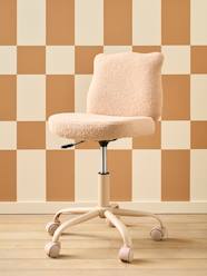 Bedroom Furniture & Storage-Furniture-Bear Chair in Sherpa with Castors, for Children