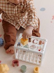 -Shape sorter with elastic bands