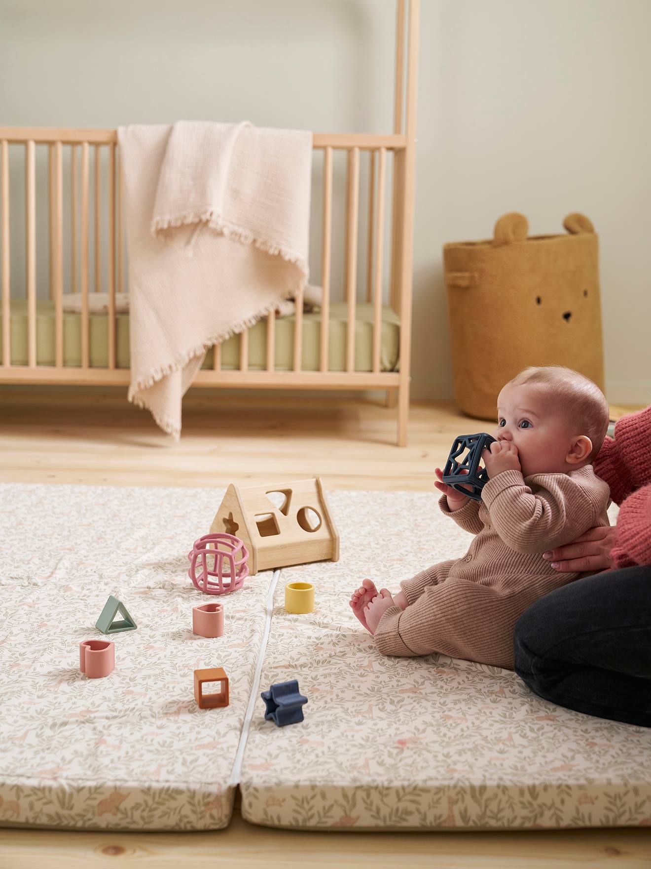 Motor Skills Rug, Ginger Bread - beige, Toys | Vertbaudet