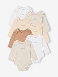 Pack of 7 Long-Sleeved Bodysuits for Babies