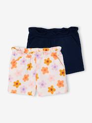 -Pack of 2 Pairs of Shorts for Girls