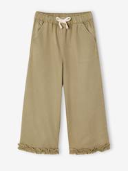 Girls-Wide-Leg, Lyocell Bermuda Shorts for Girls