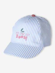 Baby-Striped Cotton Cap for Baby Girls